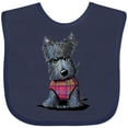 thumbnail image 3 of Inktastic Scottie Dog in Plaid Boys or Girls Baby Bib, 3 of 4