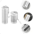 thumbnail image 3 of 4 piezas de infusores de té portátiles, filtros de malla para cocina, infusores de residuos de té para el hogar (plata), 3 of 6
