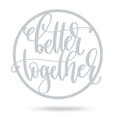 thumbnail image 4 of RealSteel: "Better Together Wall Sign" – Handcrafted Metal Décor for Cherished Relationships and True Love (24"/B), 4 of 11