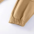 thumbnail image 3 of Fancifize Kids Boys Fleece Jogger Sweatpants with Cargo Pockets Casual Straight Leg Pants Comfortable Active Athletic Trouser 5-14 Years, 3 of 5
