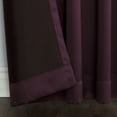 thumbnail image 3 of Sun Zero Kylee Energy Efficient Room Darkening Rod Pocket Curtain Panel, 54" X 84", Plum, 3 of 7