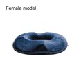 thumbnail image 4 of Yuarrent Cojín ergonómico para cadera, soporte para relajación de vértebras y piernas y soportes de algodón con memoria espacial Decoración del hogar Terciopelo de cristal azul marino estilo de mujer, 4 of 6