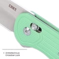 thumbnail image 3 of CRKT Sero Everyday Carry Folding Knife with Crossbar Lock: S35VN Plain Edge Blade, Blue Glass-Reinforced Nylon Handle, 7170B, 3 of 5
