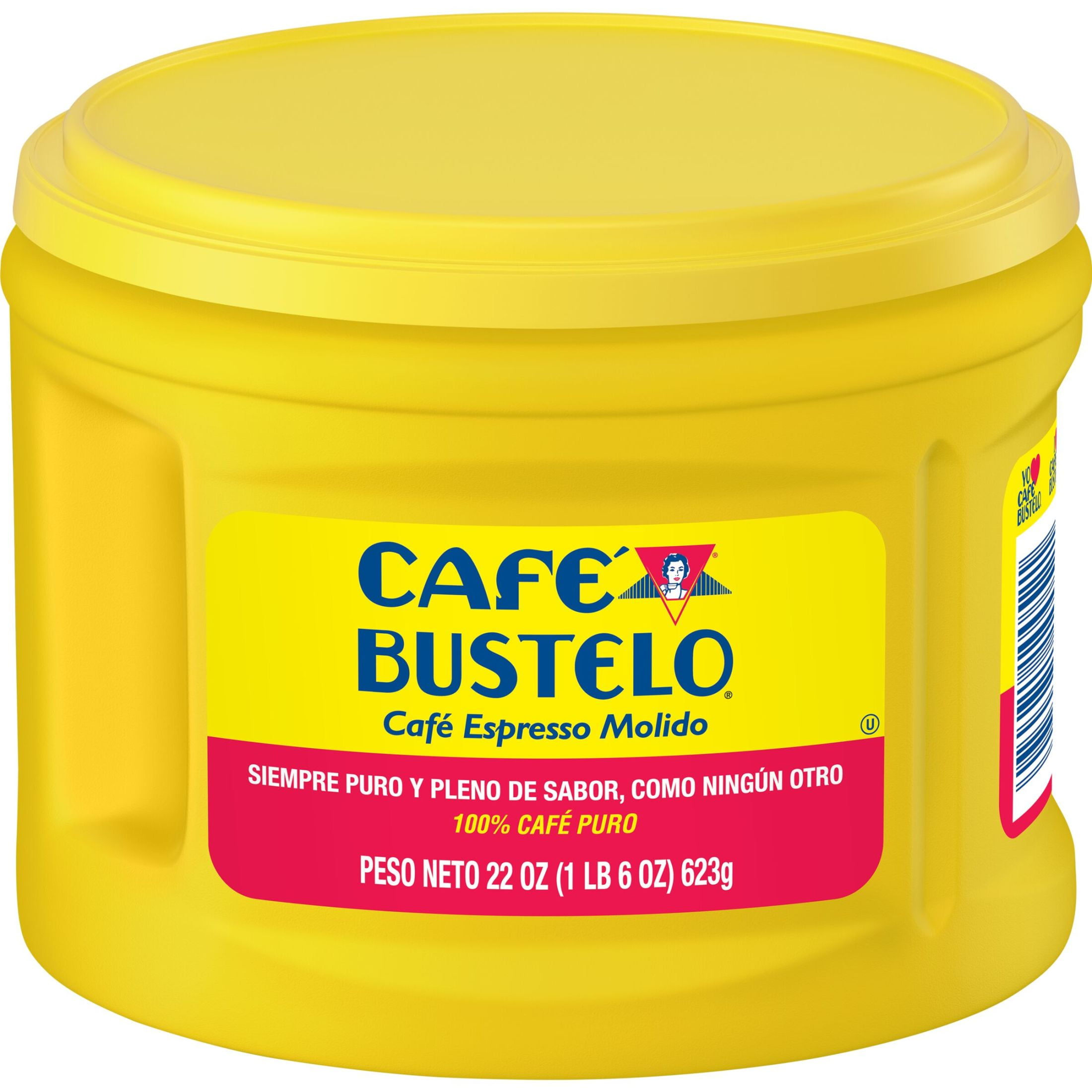 (6 pack) Cafe Bustelo Espresso Ground Coffee, Dark Roast, 22 oz Canister