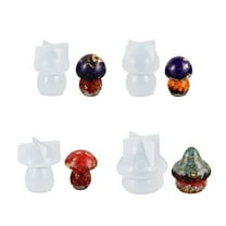 4x Various Styles Mushroom Silicone Molds Mushroom Epoxy Resin Mold Christmas
