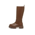 thumbnail image 2 of Steve Madden Priority Cognac Leather Chunky Lug Sole Rounded Toe Pull On Boots (Cognac Leather, 9.5), 2 of 9