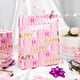 thumbnail image 4 of Papel de regalo Yarcony Girl Birthday, rosa y dorado, 5 m x 43 cm, 4 of 8