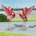 thumbnail image 6 of Metal Flamingo Yard Decorations, Flamingo Decor Outdoor Statues, Standing Bird Statues for Lawn, Backyard, Pond, Patio, Garden Sculptures & Statues, 23-24 Inch, 6 of 6