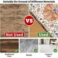 thumbnail image 4 of Office Chair Mat for Hardwood & Tile Floor,Boho Vintage 36"x48" Computer Chair Mat for Rolling Chairs Carpet,Under Desk Non Slip Gaming Rug,Low-Pile Rubber Backing Large Protector Mat (Orange), 4 of 6