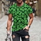 thumbnail image 1 of Tops para hombre, blusas y camisas de manga corta con cuello redondo para hombre, jersey informal con cuello redondo estampado para hombre, pantalones cortos deportivos para fitness, blusa de poliéste, 1 of 5