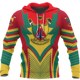 thumbnail image 3 of Sudadera con capucha y estampado de bandera de Camerún vintage para hombre, estilo hip hop, estilo africano, 3 of 5