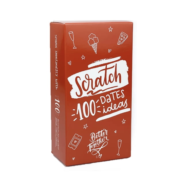 Juego de cartas Sciatchs 100 Dates Ideas Fun Family para adultos
