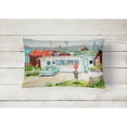 thumbnail image 2 of Tacoma Beer and Boiled Shrimp Market Fabric Decorative Pillow, 2 of 3