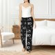 thumbnail image 4 of Balery Ho-Ho-Ho 2 Pantalones de pijama para mujer, pijamas ultraligeros, pantalones de estar por casa-Small, 4 of 6