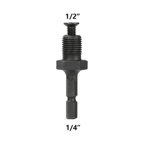 Drilling Bit Accessory Drill Chuck Adapter Hex Shank To 1/2 3/8Inch Male Thread