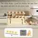 thumbnail image 5 of Soportes para Huevos Plegables de 3 Niveles,Soporte para Huevos con Ruedas para Refrigerador,Bandeja de Almacenamiento de Huevos con Ruedas Automática,Bandeja para Huevos Gris, 5 of 10