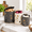 Terazzo-Potato, Onion, Garlic Set, variant on Terazzo-Potato, Onion, Garlic Set Metal Vegetable Storage Bins 3-Piece for Kitchen Organization
