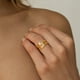 thumbnail image 4 of Anillo personalizado de doble nombre para mujer, sortija de acero inoxidable dorado, abierto, ajustable, regalo de joyería romántica, 4 of 4