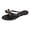 Black, variant on Modisza Womens Bow Flip Flops Cute Jellies Sandals Flat Summer Beach Thong with Rivets Ladies Slip on Vacation Slide Shoes Size 6 Black