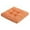 Orange, variant on Square Chair Seat with Comfortable Polycotton Foam for Dining Kitchen and Car Use