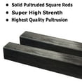 thumbnail image 2 of 4 6mm X 1000mm - PULTRUDED-Square Carbon Fiber Rod. 100% Pultruded high Strength Carbon Fiber. Used for Drones, Radio Controlled Vehicles. Projects requiring high Strength to Weight Components., 2 of 10