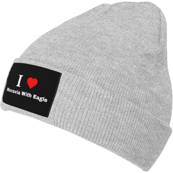 J'adore Moravia avec Aigle Tuque pour Hommes Femmes Chaude Douillette Bonnets Tricotés Tuque d'Hiver