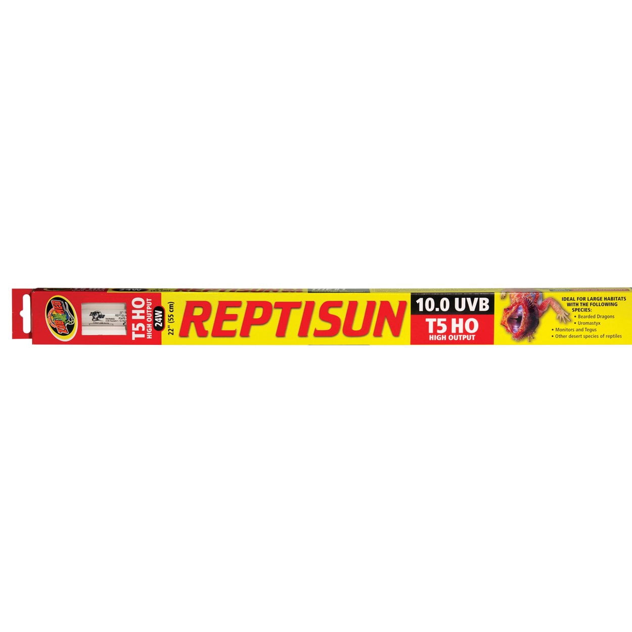 Zoo Med Reptisun T5 HO UVB 24W Light Bulb for Reptiles, UVA & UVB