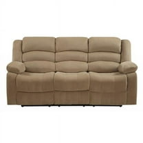 Contemporary Fabric Sofa, Beige - 40 in.
