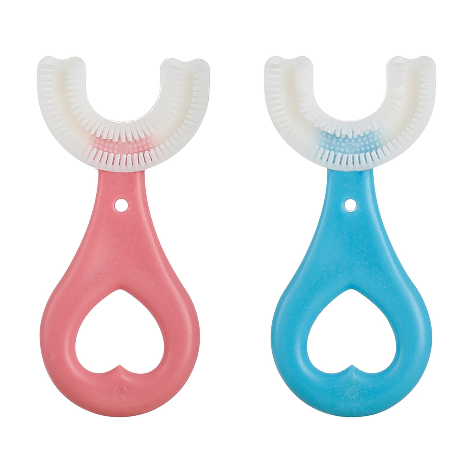 Pntutb Children'S toothbrush UShaped Baby Oral Cavity Cleaning for