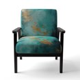 thumbnail image 4 of Designart "Turquoise Tranquility VI" Upholstered Abstract Landscape Accent Chair and Modern & Contemporary Arm Chair - Multiple Color & Pattern, 4 of 7