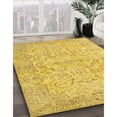 thumbnail image 2 of Ahgly Company Indoor Rectangle Contemporary Yellow Abstract Area Rugs, 2' x 4', 2 of 6