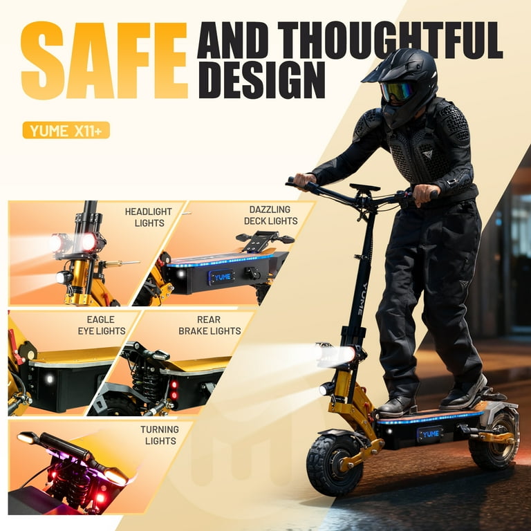 YUME X11+ Urban Max Commuter E-scooter, Dual Motors 60V