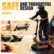 M YUME SCOOTER X11+ Dual Motors 60V 6000W Fast E Scooter Up to 50 mph Long-Range Electric Scooter for Adults, 11 Off-Road Tires