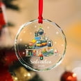 thumbnail image 6 of Bus Driver Design Glass Christmas Ornament for Tree, Commemorative 2025, Holiday Festival Ornament, Romantic Valentine Decor, Mother’s Day Ornament, Cozy Christmas Decoration for H, 6 of 7
