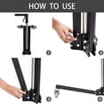 thumbnail image 5 of SULIVES Heavy-Duty Photography Light Stand: Stainless Steel Tripod C Stand with Wheel Casters,  Max 6.3ft/190cm, 5 of 6