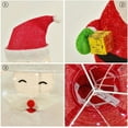 thumbnail image 3 of Lighted Santa Claus Outdoor Christmas Decorations,Light Up Collapsible Santa Claus,Battery Operated Light-Up Christmas Decorations for Porches,Lawns,Yards,27 Inch, 3 of 7