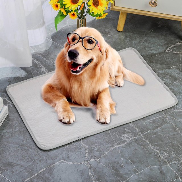 Alfombrilla refrigerante para mascotas para perros gatos, alfombrillas refrigerantes para perros de seda helada, manta refrigerante portátil y lavable para mascotas para perrera/sofá/cama/suelo/a