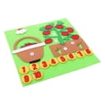 thumbnail image 3 of Teaching Felt Board for Toddlers Children Math Toy Vegetables Number Math Toy, 3 of 9