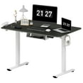 thumbnail image 2 of FunniHomi 48" x 30" Electric Height Adjustable Standing Desk with Hooks, Whole-Piece Desktop Cable Management Tray, and Built-in Power Outlet, Ergonomic Sit-Stand Desk for Home Office(2 Packages), 2 of 10