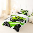 thumbnail image 5 of Manfei Cute Garbage Truck Twin Sheets,Boys Friendly Print Bedding,Green,3 Pieces,1 Fitted Sheet and 1 Pillowcase, 5 of 6