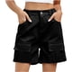 thumbnail image 3 of HGps8w Pantalones Cortos Cargo para Mujer 2024 Pantalones Cortos de Mezclilla de Talle Alto elásticos de Verano Pantalones Cortos de Pierna Recta Informal con Bolsillos, 3 of 5