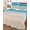 Turquoise, Beige, White, variant on Full Size Quilt Bedding Set, Blue Waves Seaside Reversible Summer Quilt 3 Pieces, Coastal Nautical Summer Beach Sea Ocean Lightweight Bedspreads Coverlets with 2 Pillow Shams for All Seasons