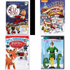 Christmas Holiday Movies DVD 4 Pack Assorted Bundle: An Elf's Story, Paw Patrol: Pups Save Christmas, Rudolph the Red-Nosed Reindeer, Elf