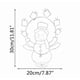 thumbnail image 1 of 20x30cm LED Snowman Christmas Lights Outdoor Christmas Decoration, 1 of 4