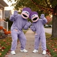 thumbnail image 6 of Silly Goofy Onesie for Kids- Frog Onesie Funny Monster Pajamas Fleece Jumpsuit Hooded 2026 Fashion Cozy Relaxed Fit Plush Loungewear,with Comb and Shoes Included Light Purple 4-5 Years, 6 of 7