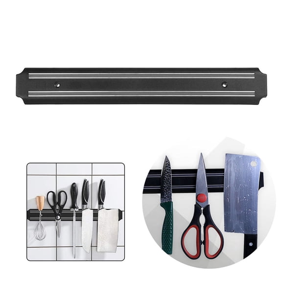 CNKOO 15 Inch Magnetic Knife Storage Strip Holder, Multi-Purpose Knife Bar Block Magnet for Wall, Home Kitchen Utensil Holder, Magnetic Knife Rack Tool Organizer