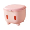 thumbnail image 3 of Lipstore Storage Ottoman Footstool Multifunctional Large Capacity Box Organizer Foot Rest Pink, 3 of 8