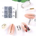 thumbnail image 3 of Soidarity Cristal brillante con bolígrafo y pinzas, juego de manicura brillante y exquisito, decoraciones para ropa, accesorios para tarjetas de ropa DIY Arte de uñas Tipo 1 Soidarity CE012398-01, 3 of 6