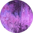 thumbnail image 1 of Ahgly Company Indoor Round Oriental Purple Industrial Area Rugs, 6' Round, 1 of 4