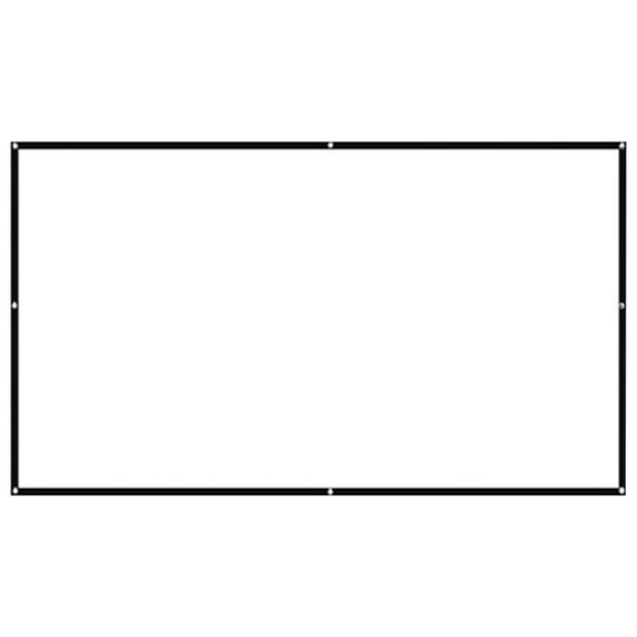TACILIP Camping, Projector Screen Movie Projector Screen 16:9 Foldable and Portable AntiCrease Indoor Outdoor Projection Double Sided Video Projector Screen for Home, Party, Gifts for Women